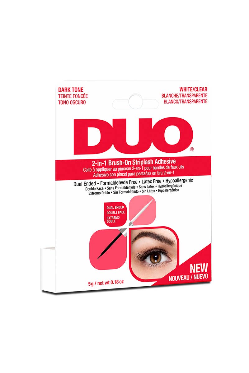 PINEAPPLE Beauty – wholesale Fake lash applicator – DUO 65696 Black n Clear 2 IN 1 Strip Lash Adhesive - 6pc1