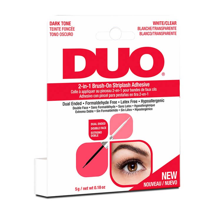 PINEAPPLE Beauty – wholesale Fake lash applicator – DUO 65696 Black n Clear 2 IN 1 Strip Lash Adhesive - 6pc1