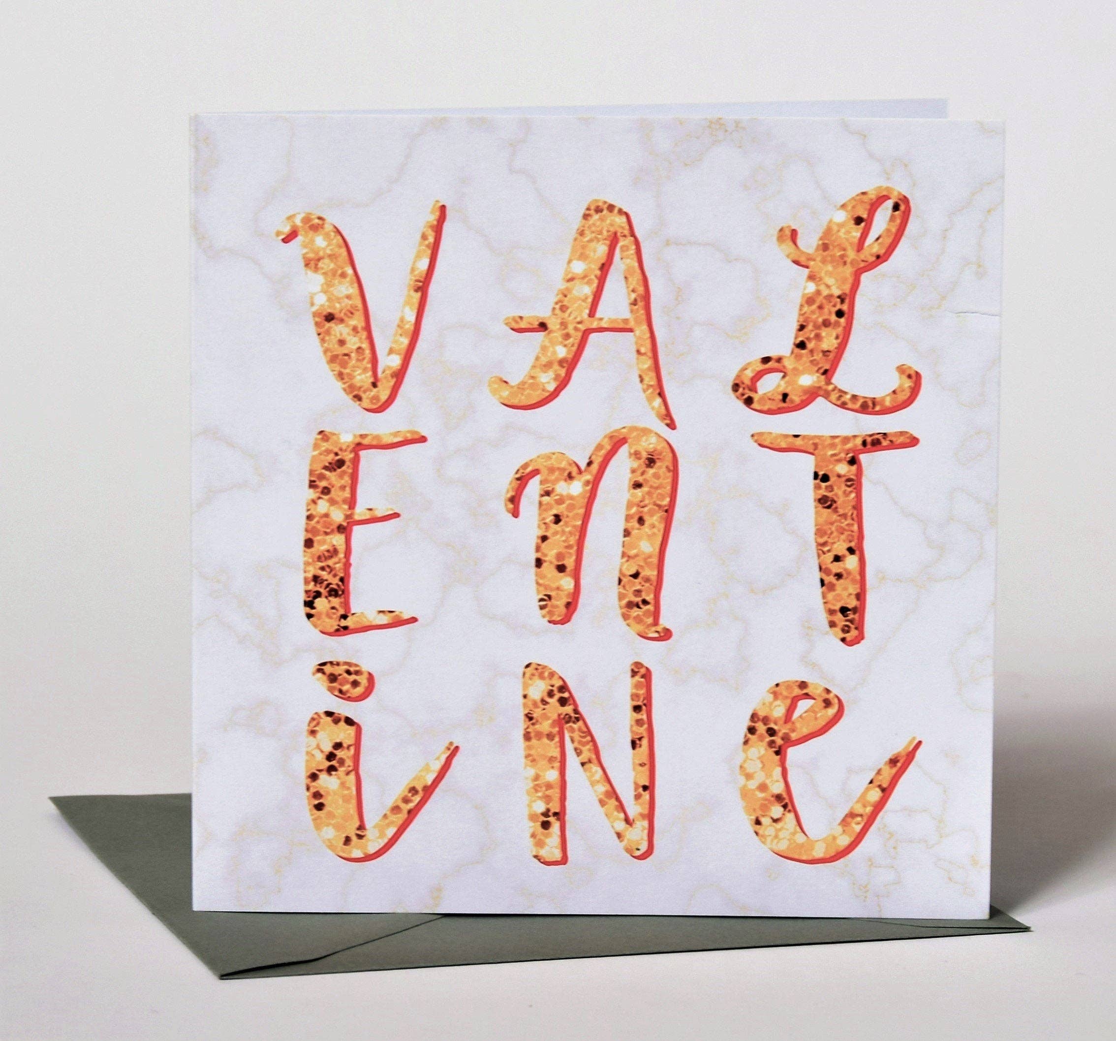 Claire Giles Ltd – wholesale Valentine's Day card – Valentine's Day Card, Marble background, Valentine4