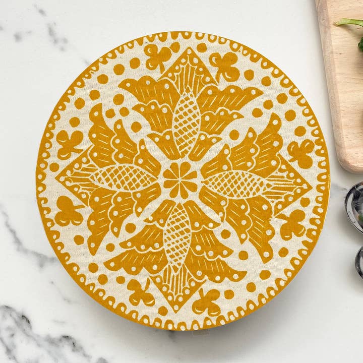 Halo Dish Covers - Wholesale Dinner & Cloth Napkin - Dish and Bowl Cover Small Madiba Print | handy single portio0