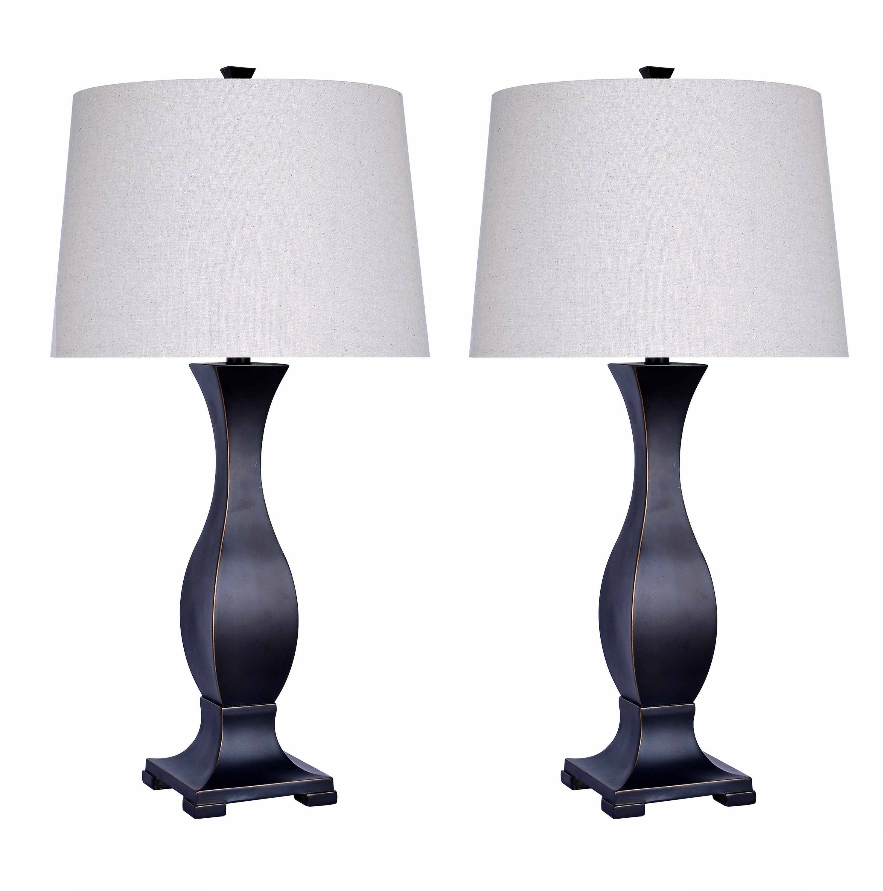 LumiSource and Grandview Gallery - Wholesale Accent/Desk Lamp - 29" Oil-Rubbed Bronze Table Lamp w/ Gold-Rubbed Edges (2PK)1