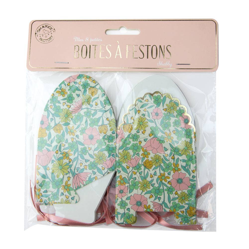 Tim&Puce Factory - Wholesale Gift Box - SHABBY SCALLOPED SMALL BOXES X 81