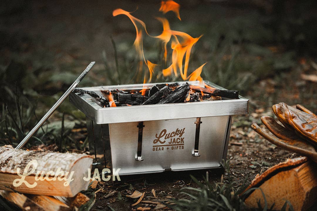 Lucky Jack - Wholesale Outdoor Grill Tools - Solo Grill, Flat-pack Camp Stove (10 pk. Skid)1
