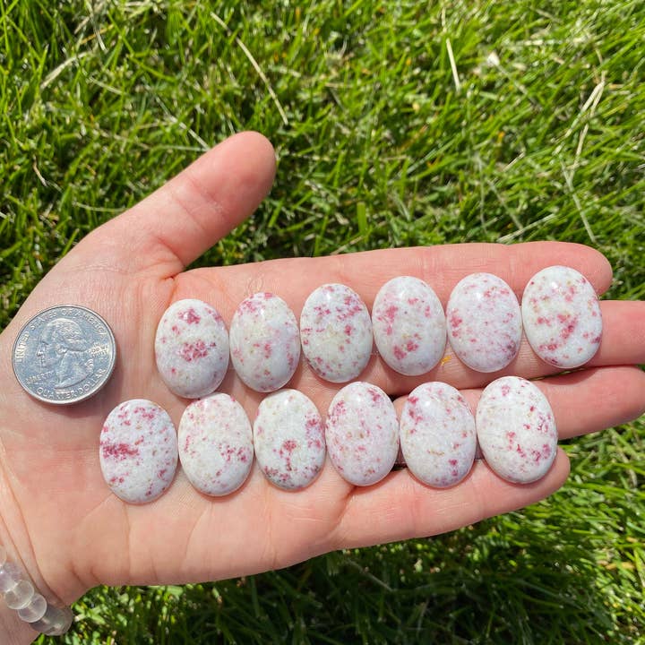 New Moon Beginnings - Wholesale Spiritual Stone/Crystal - Cinnabar Cabochon - Polished Stone Oval7