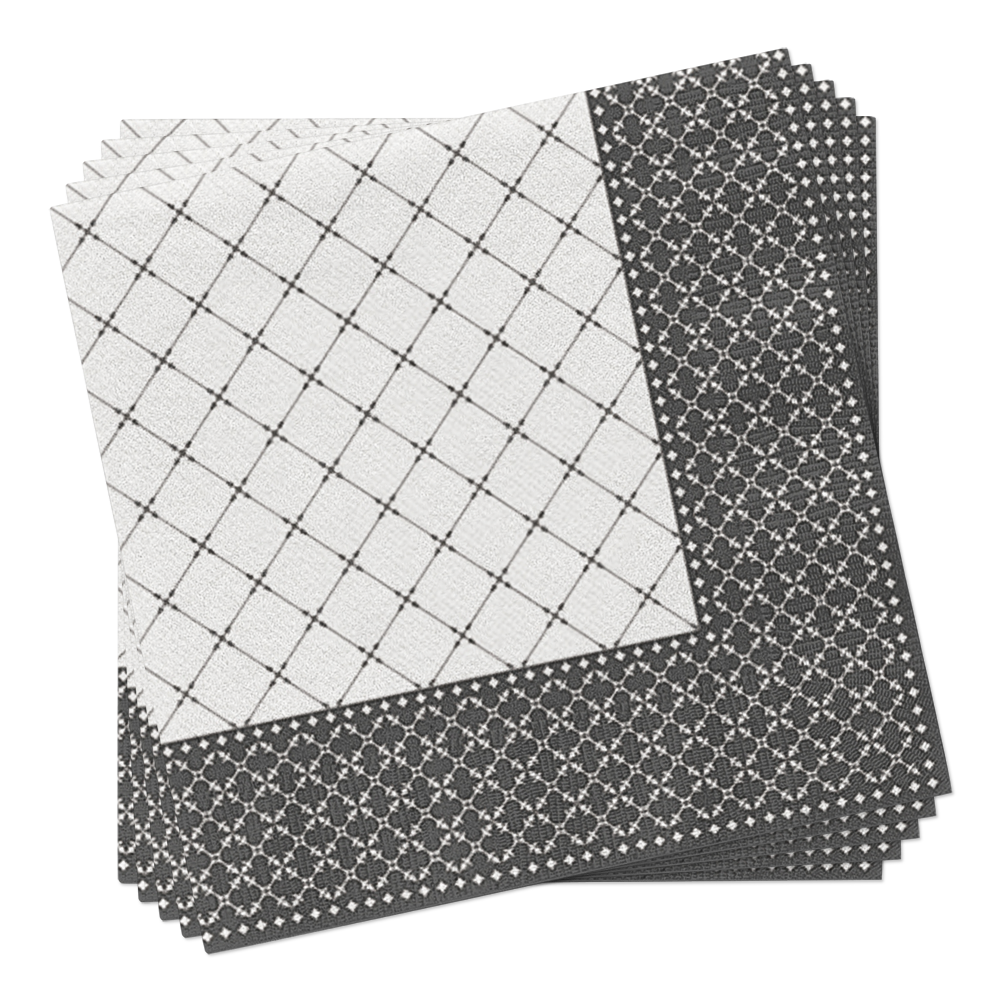 European Excellency - Wholesale Disposable Napkin - Subtle Grid - Airlaid Dinner Napkins8