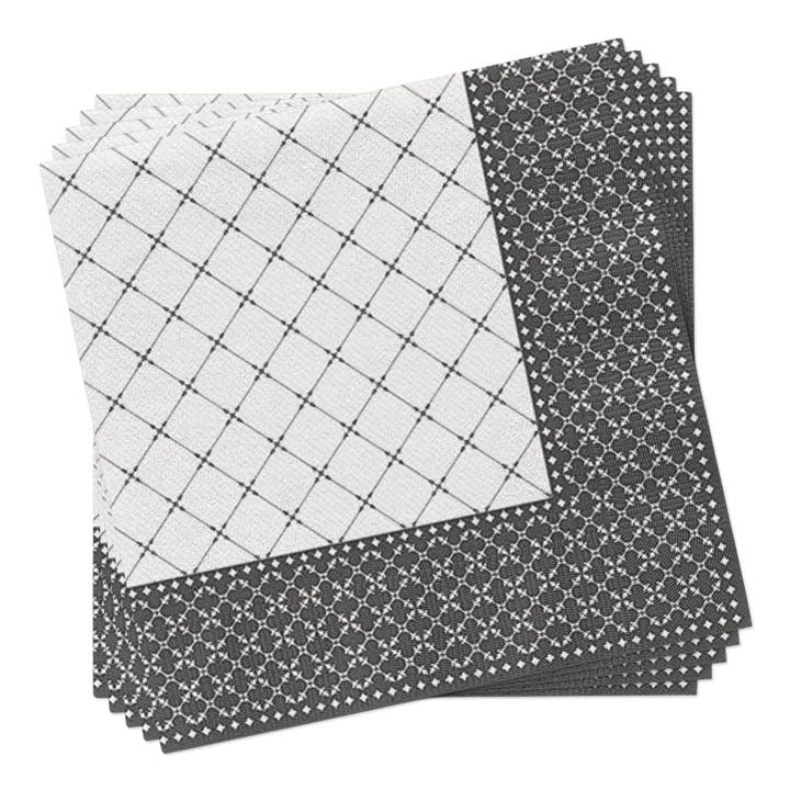 European Excellency - Wholesale Disposable Napkin - Subtle Grid - Airlaid Dinner Napkins8