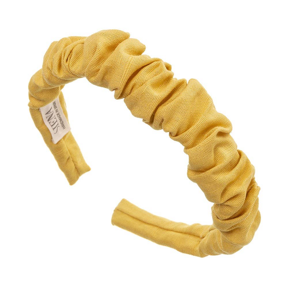 Siena Hair Accessories – Bandana - Mulher por atacado – Turbante de linho franzido feito à mão7