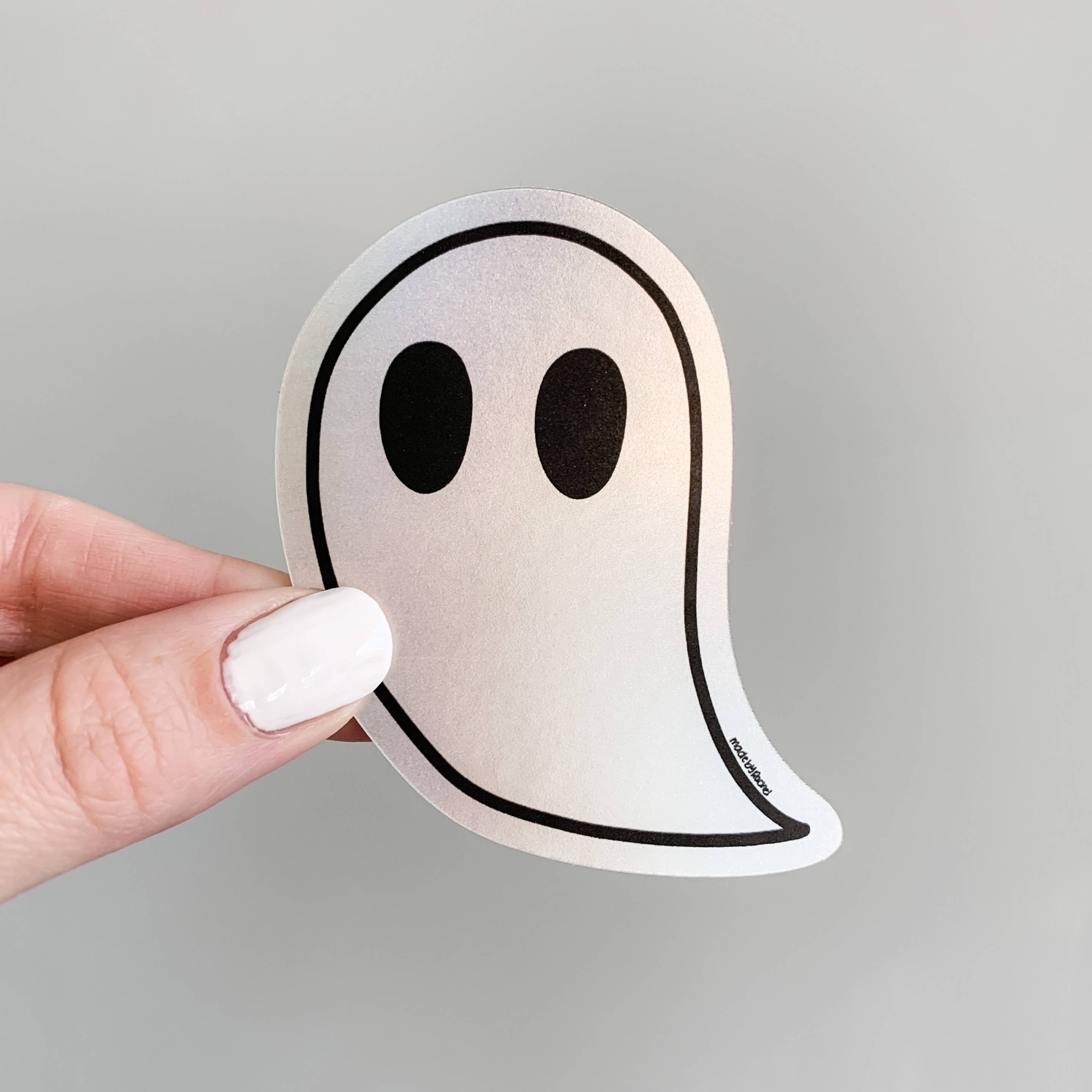Lemon Press Studio - Wholesale Sticker - Holographic Ghost vinyl sticker1