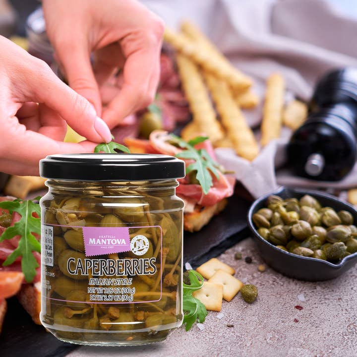 Fine Italian Food - Wholesale Pickled Vegetables - Mantova Caperberries, 7.05 oz.5