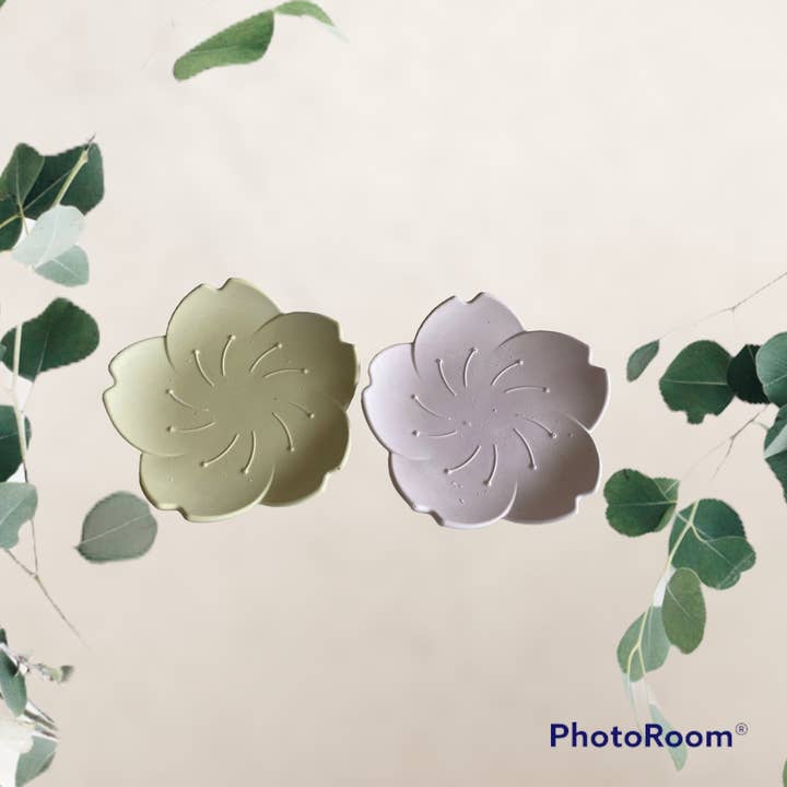 Sakura Trinket Tray • Coaster • Incense Holder - Jesmonite for wholesale by AtelierCMXII