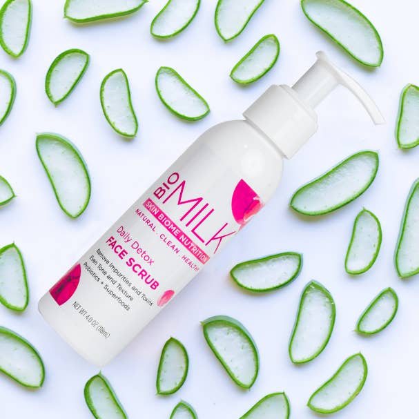 Clean & Detox Probiotic Face Scrub for wholesale by BIOMILK Microbiome Skincare