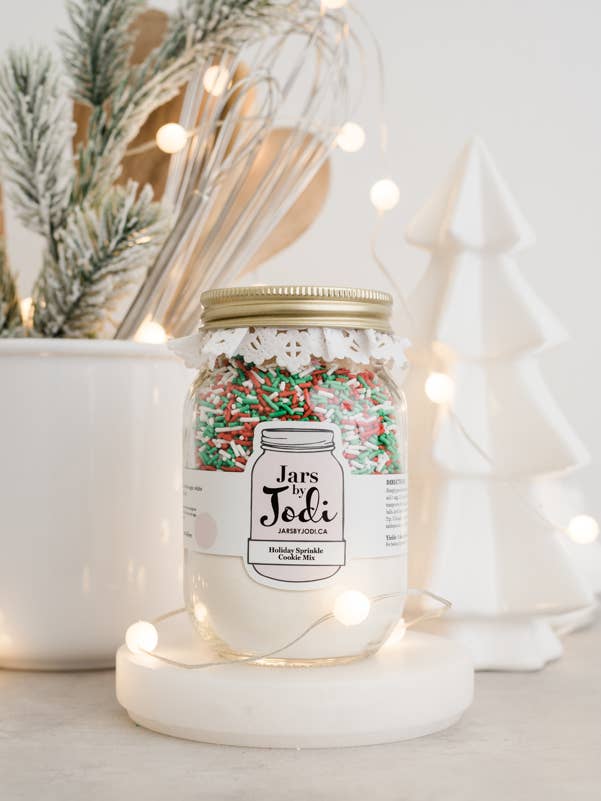 Mélange à biscuits Holiday Sprinkle pour la vente par Jars by Jodi