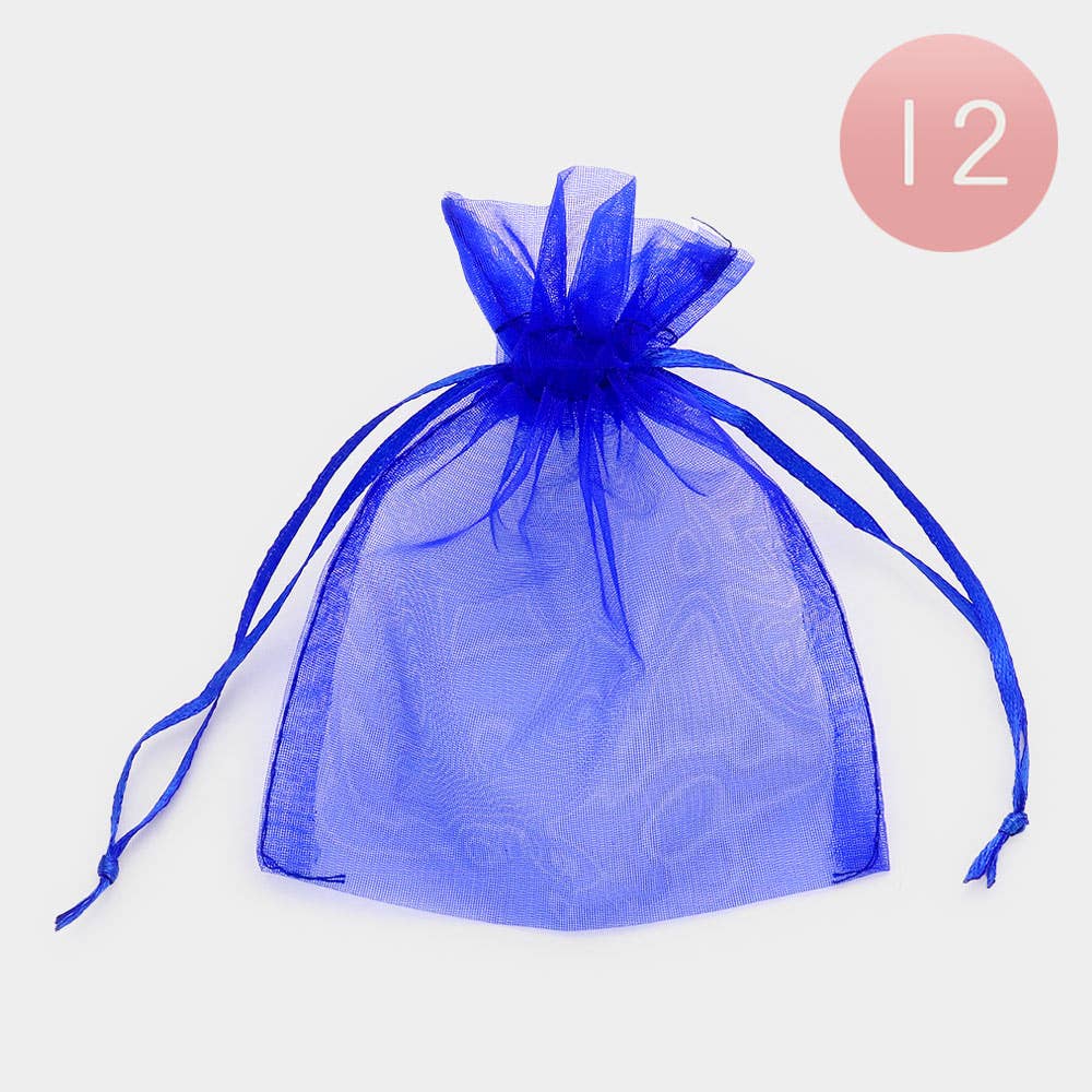 Sensibling Corp. - Vente Pochette cadeau - 12PCS - 4 X 5 Sacs Cadeaux en Organza avec Ruban2