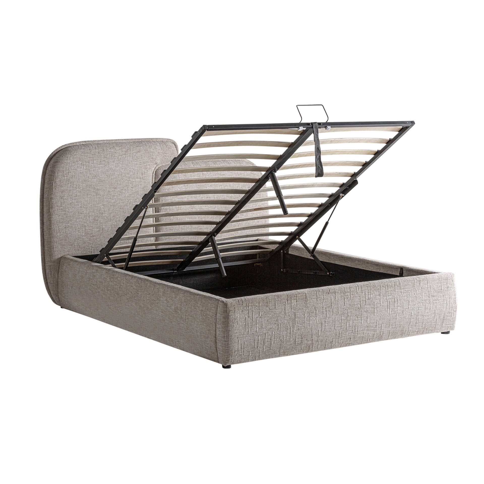 Kodu Home Design - Wholesale Bed - Polyester bed with storage in white color, 185x223x1132