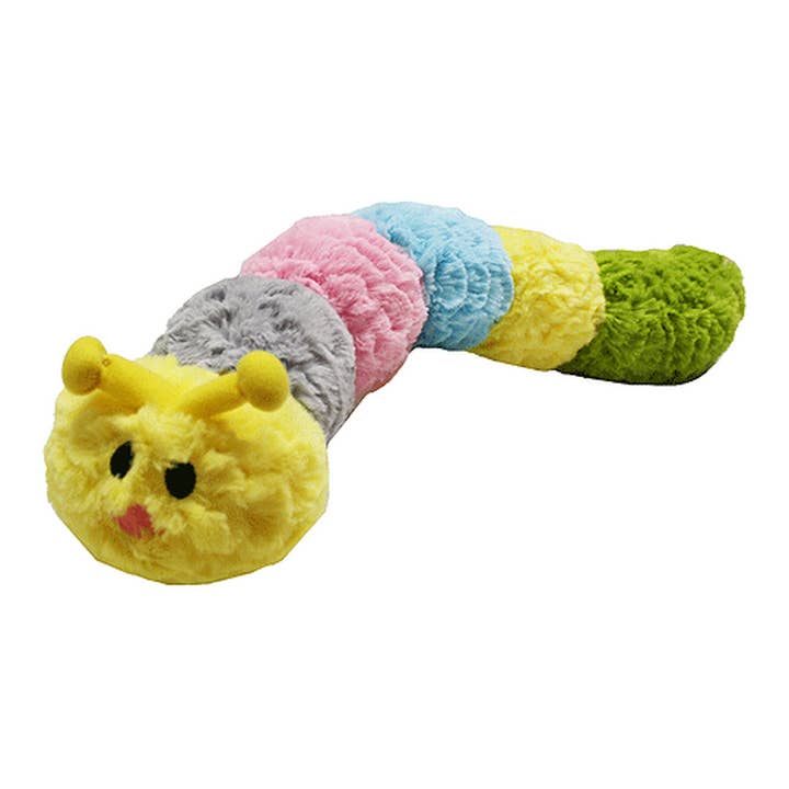 King Wholesale Pet Goods - Wholesale Pet Plush Toy - Dog - Patchworkpet Pastel Caterpillar 20"