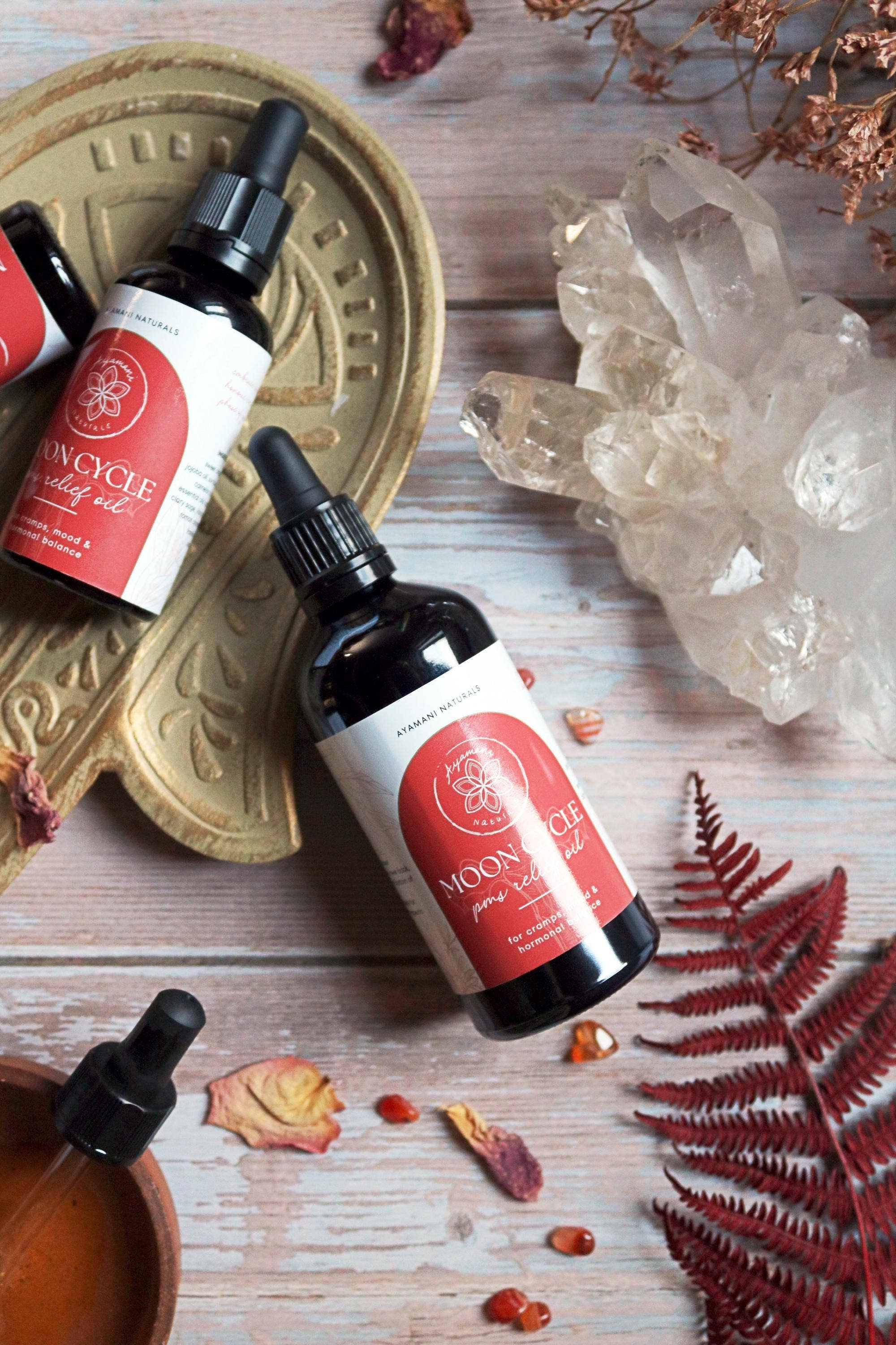 Ayamani Naturals - Vendita all'ingrosso Olio essenziale - Olio Moon Cycle per Sollievo da PMS con Copaiba, Incenso e Altri Estratti9