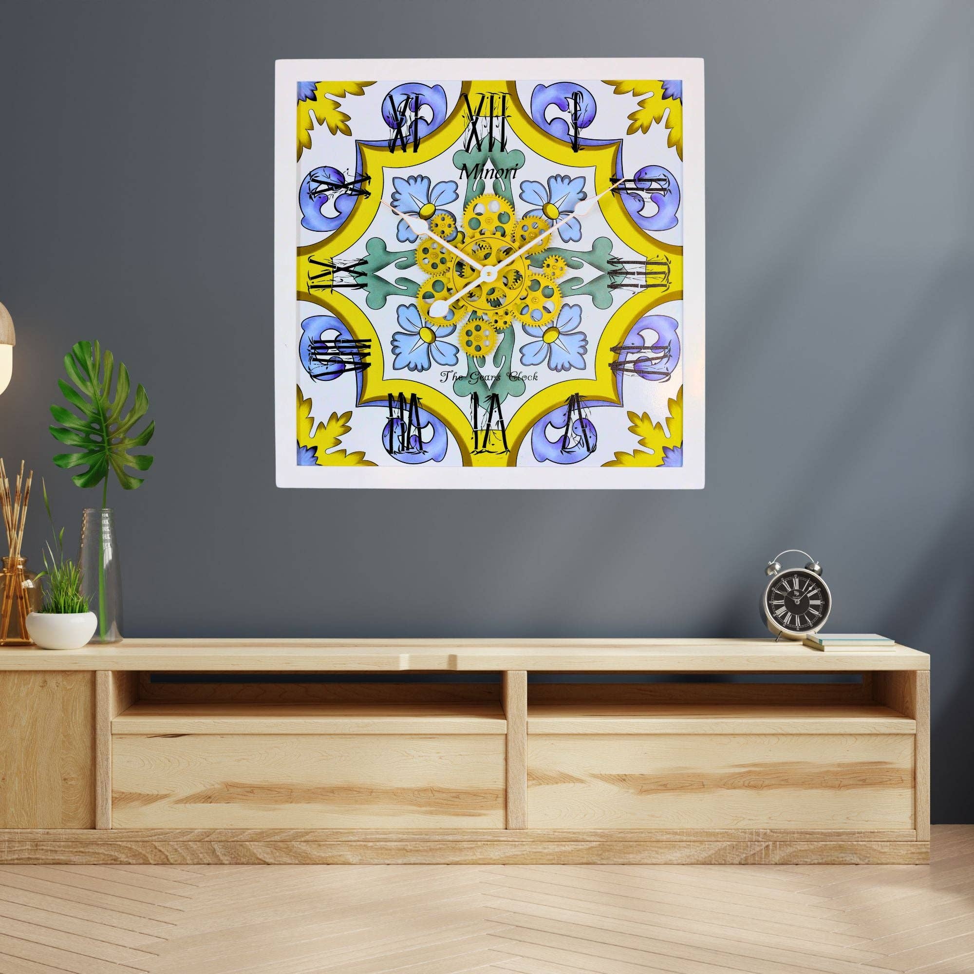 The Gears Clock - Wholesale Wall Clock - ITALY LINE WALL CLOCK SQUARE 24 INCH MINORI7