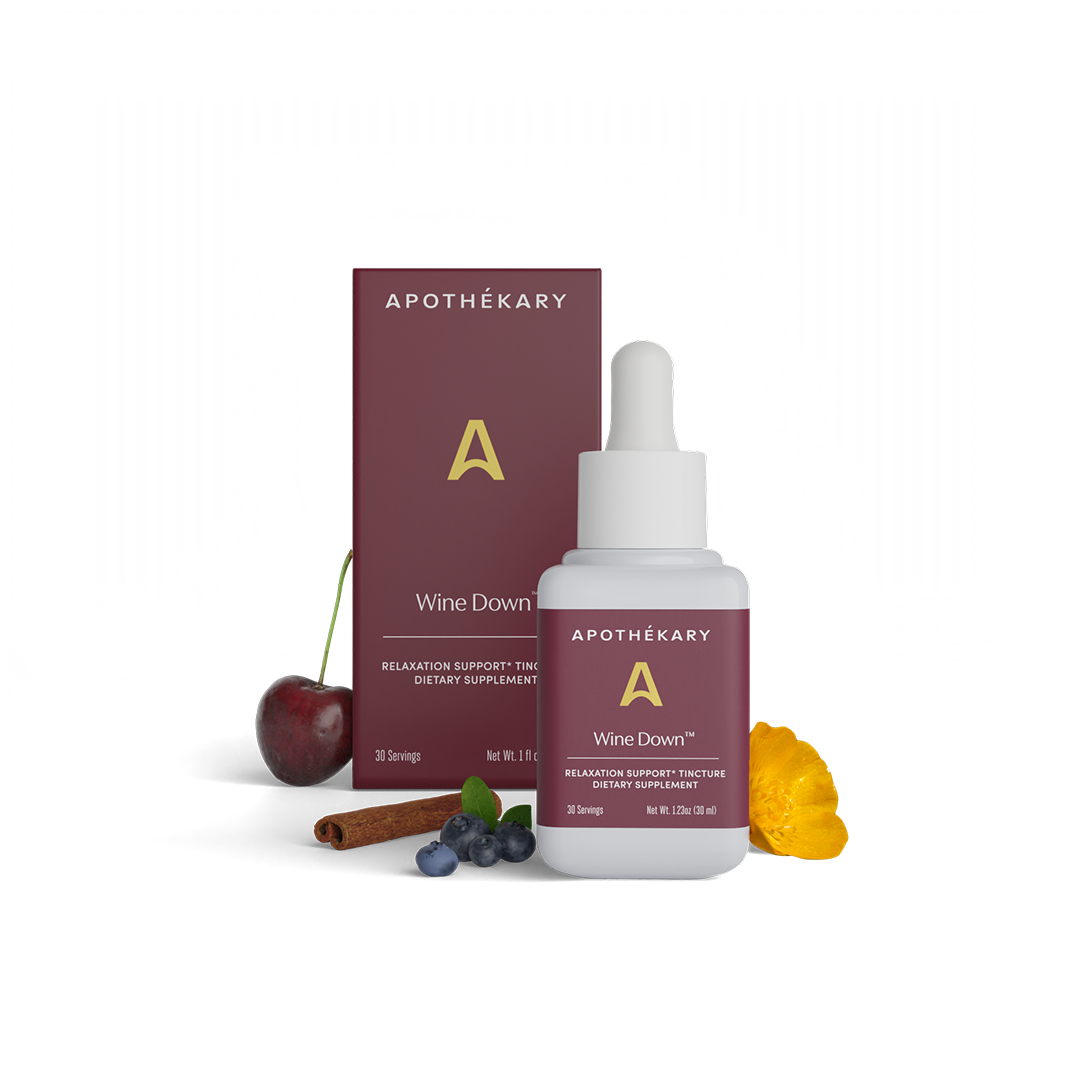 Apothékary - Wholesale Tincture - BEST SELLER: Wine Down™ - stress & sleep aid herbal drops1