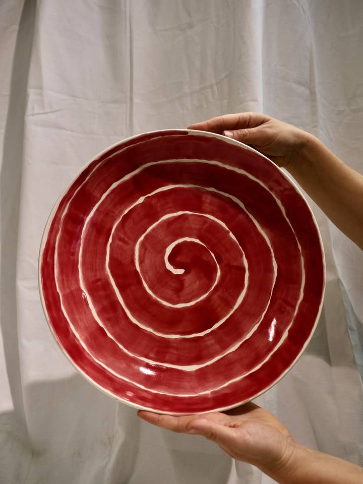 Big Plate - SWIRL voor wholesale door Club Bonheur BV