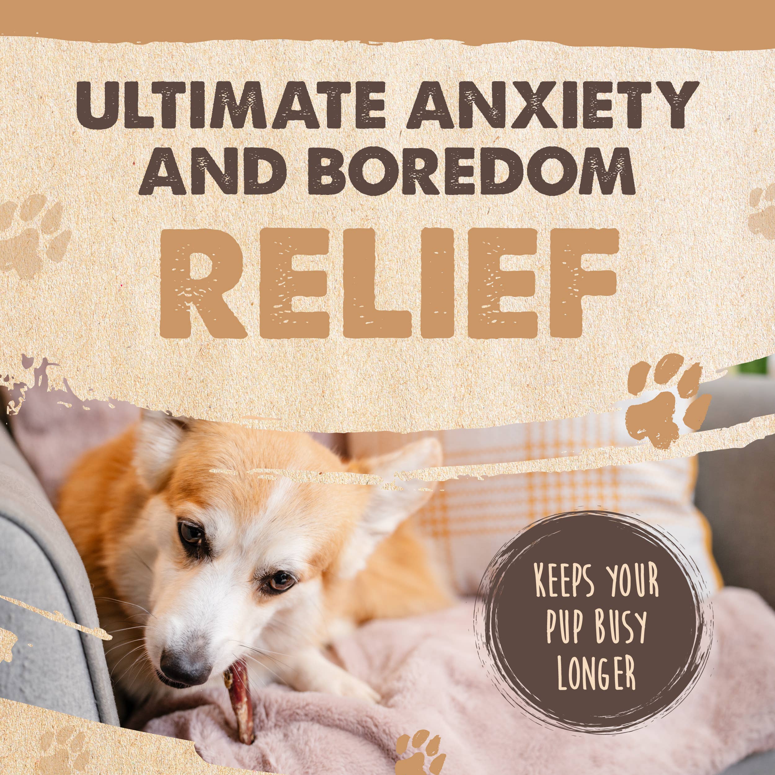 Mighty Paw - Wholesale Pet Treats - Dog - Beef Gullet Chews (6" - 30 Pack)6