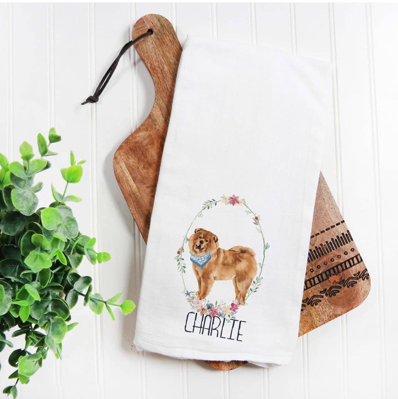 The Preppy Pineapple Home – Engroshandel Viskestykke – Personlig Chow Chow Flour Sack-håndklæde, brugerdefineret kæledyrsgave7