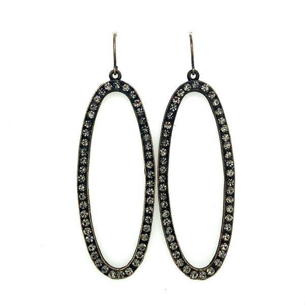 Open Oval Drop Earrings for wholesale by Rebel Designs Accessories