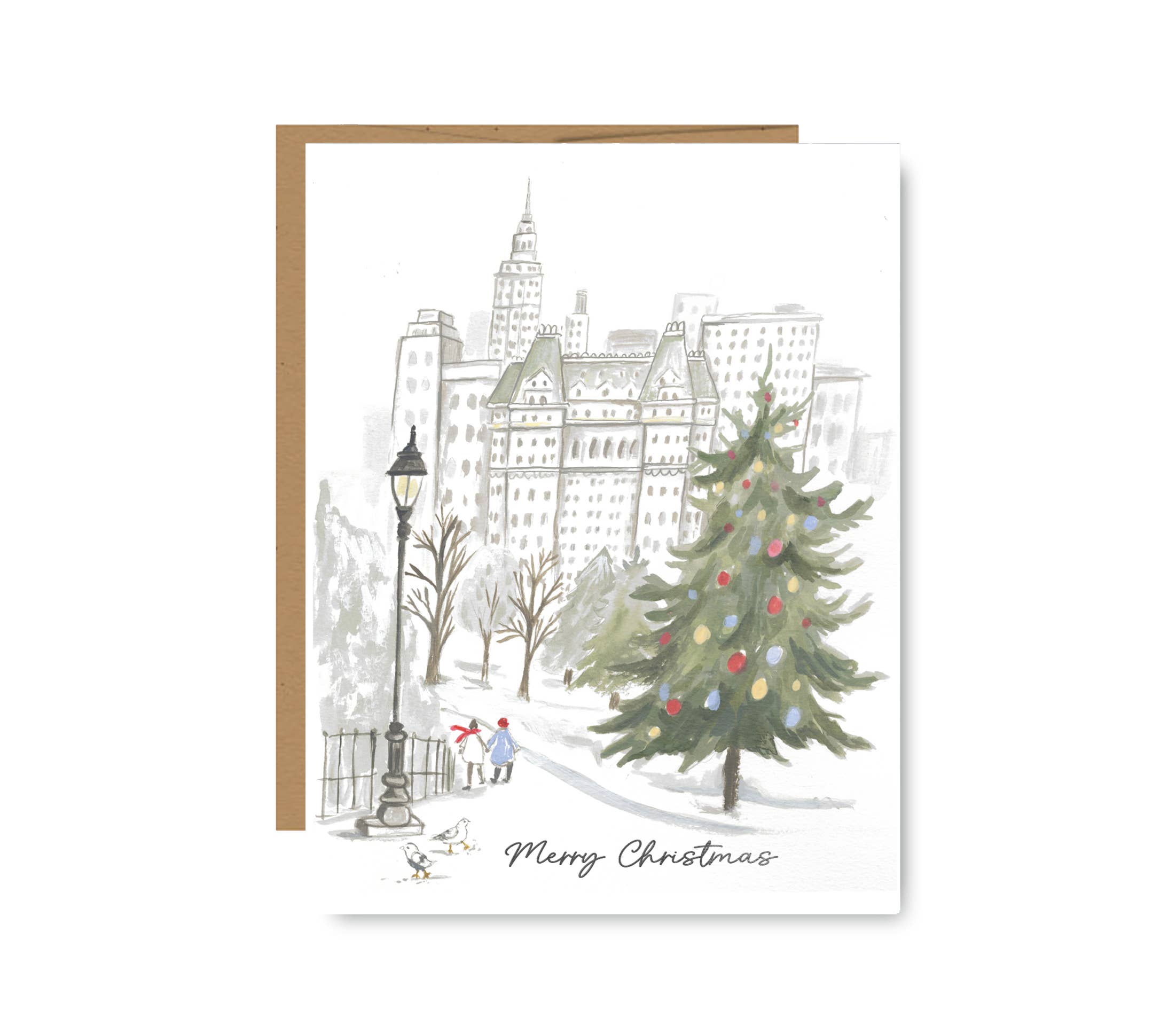 Jessica Frasz Studio - Wholesale Christmas Card - Christmas New York City Greeting Card | NYC Holiday card