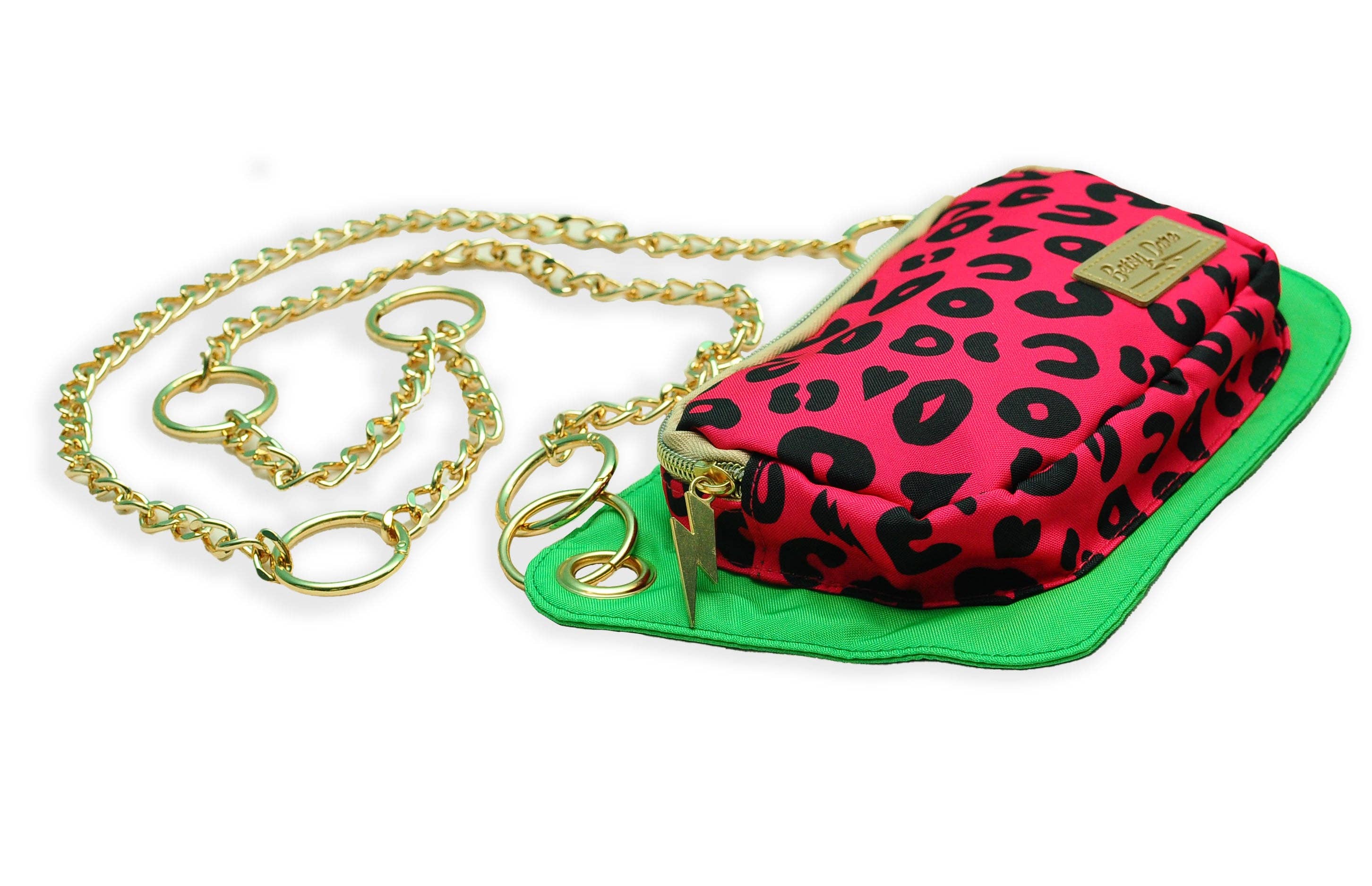 Betsy Dare - Wholesale Crossbody Bag - Women's - Hot Pink Electric Leopard Lisa Convertible Crossbody/Belt Bag2