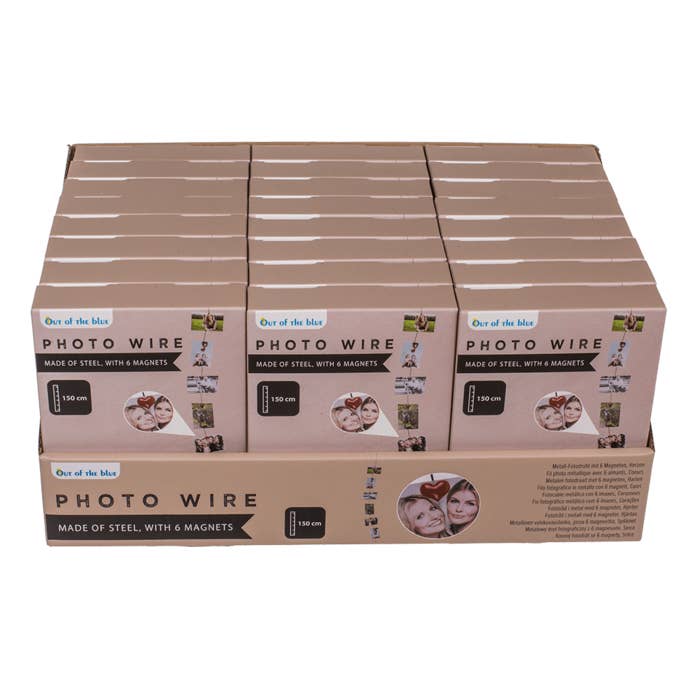 Out of the blue KG - Wholesale Magnet - Photo steel wire with 6 magnets, Heart,1