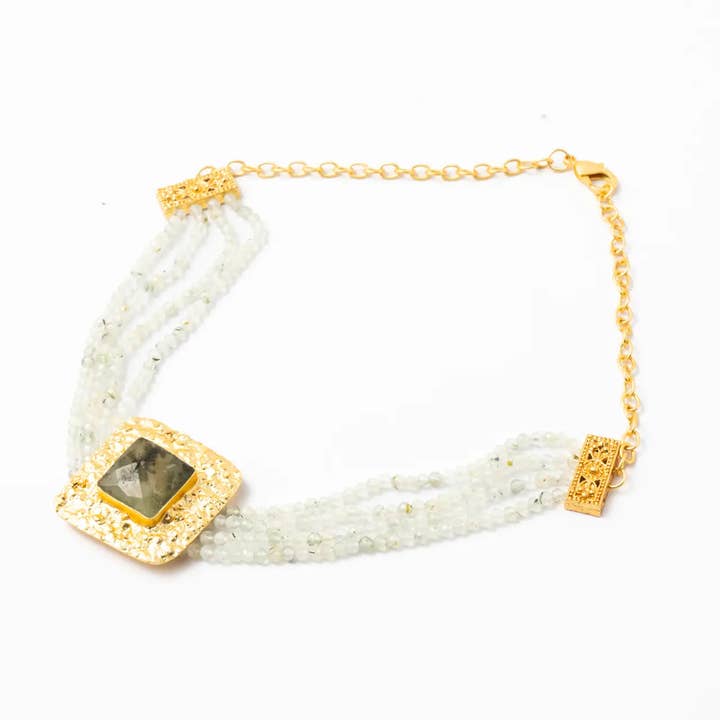 Choker Trier Limited Edition Light Green Prehnite for wholesale by ACUS