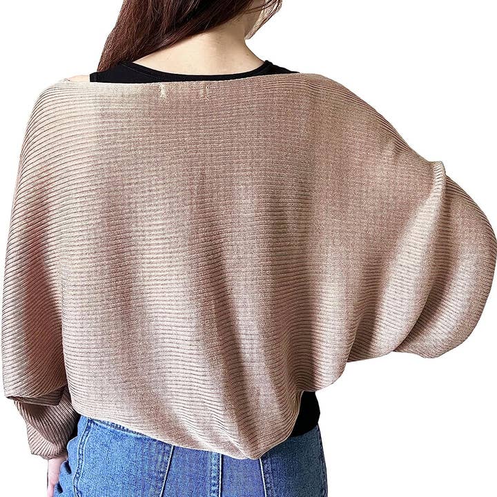 Fennco Styles – Engroshandel Cardigan - Dame – Ribstrikket cardigan bolero shrug21