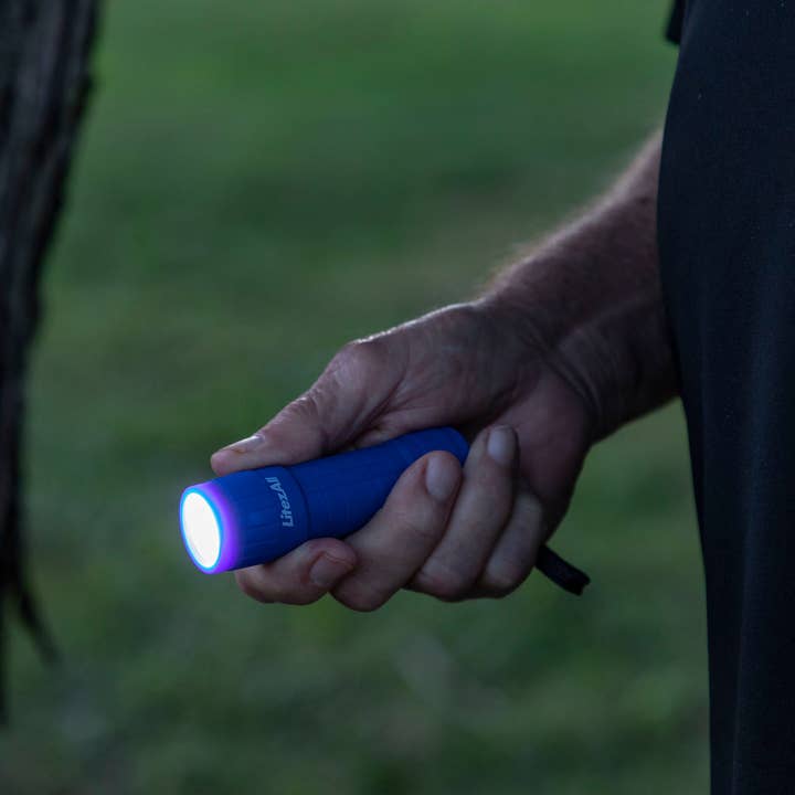 LitezAll - Wholesale Flashlight - LitezAll Rubber Coated Pocket Flashlight 2 Pack