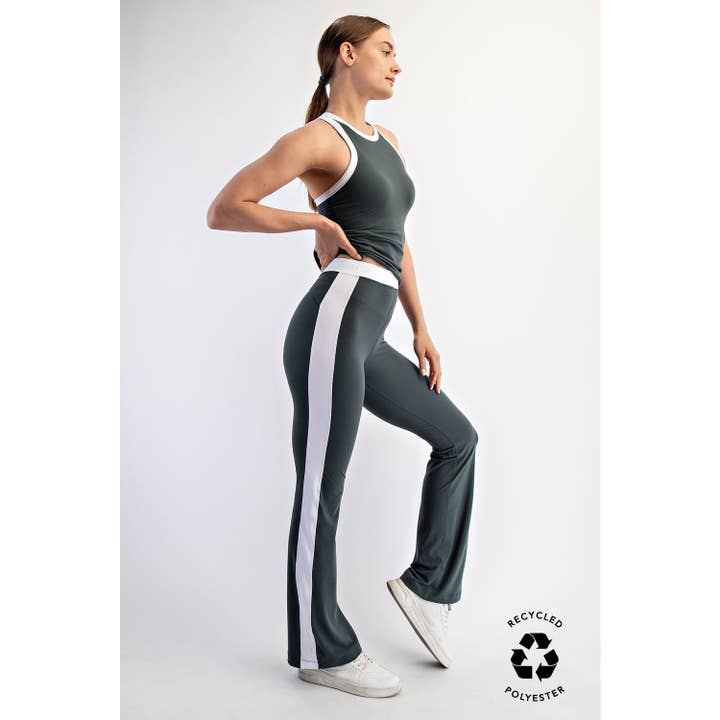 Rae Mode - Wholesale Athletic Pants - Women's - BUTTER SOFT SIDE STRIPE FLARE LEGGINGS4