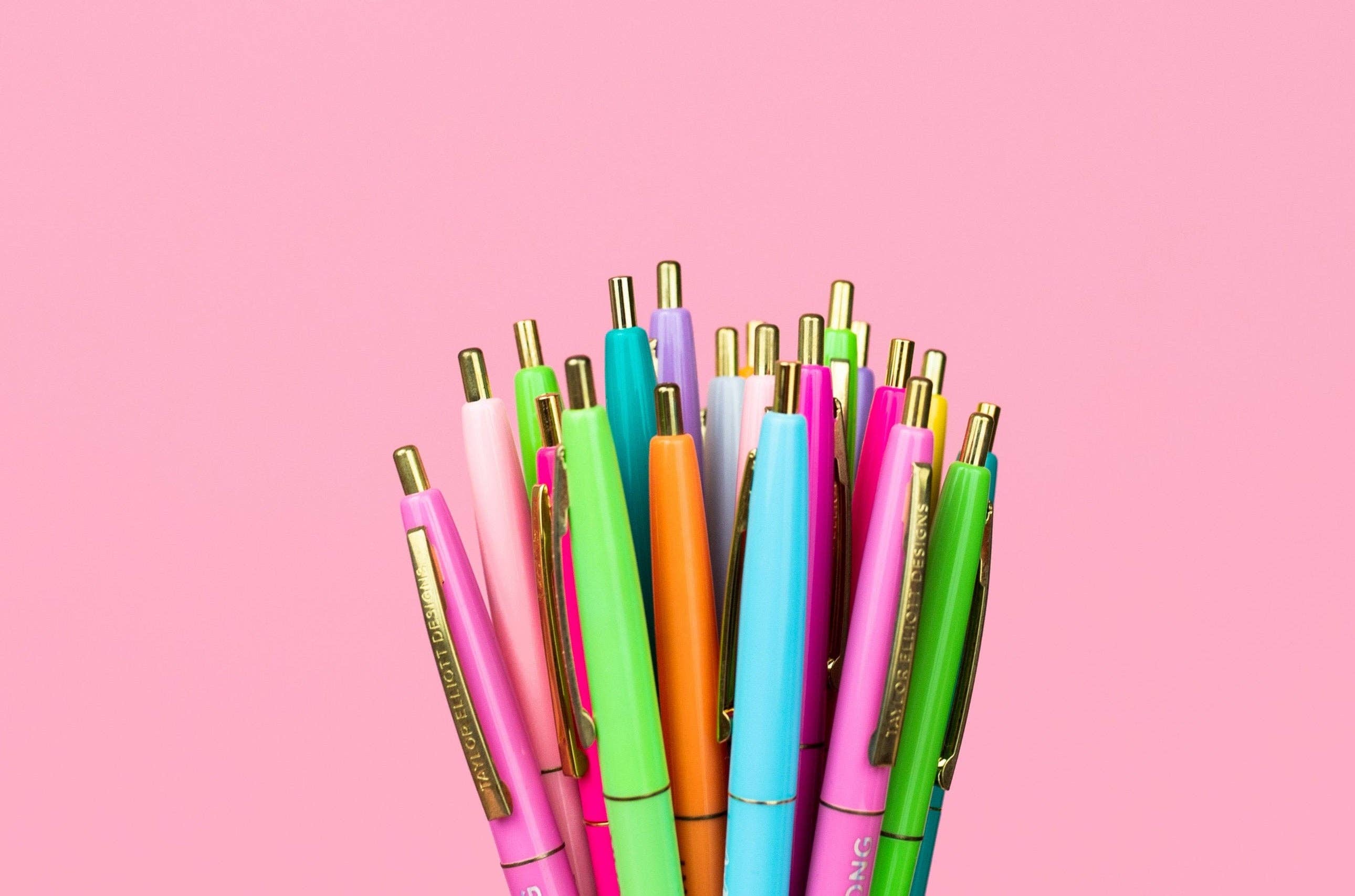 Taylor Elliott Designs - Wholesale Pen - Pen Set - Motivational - Asst Colors - 10 Piece Set3