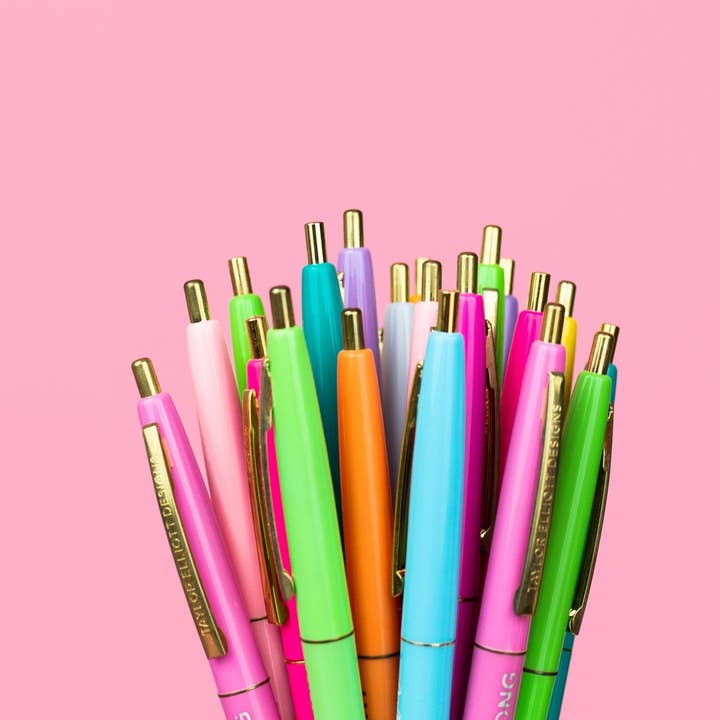 Taylor Elliott Designs - Wholesale Pen - Pen Set - Motivational - Asst Colors - 10 Piece Set3