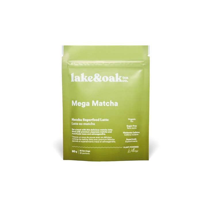 Lake & Oak Tea Co. - Vente Thés santé/détox - Mega Matcha - Mélange superaliment pour latte3