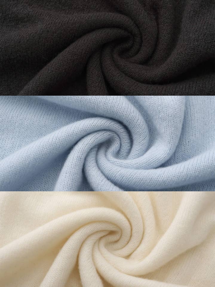 CUBIC – wholesale Knitted jumper – Women′s – ONE BY CUBIC Boxy 100% Sheep Wool Knitwear Jumper7