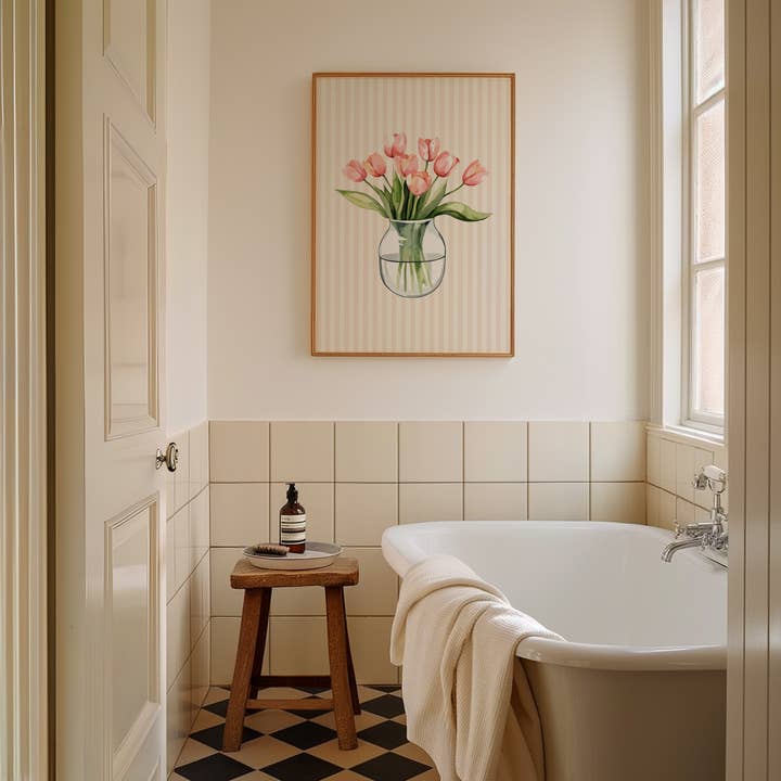 Floral Vase Art Print IV for wholesale by Paperly Creative Co