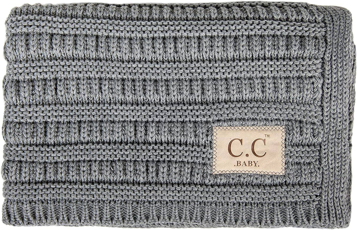 Funky Junque - Wholesale Deken - Kinderen en baby - Funky Junque Baby Deken - Ribgebreid (Heather Grijs)5