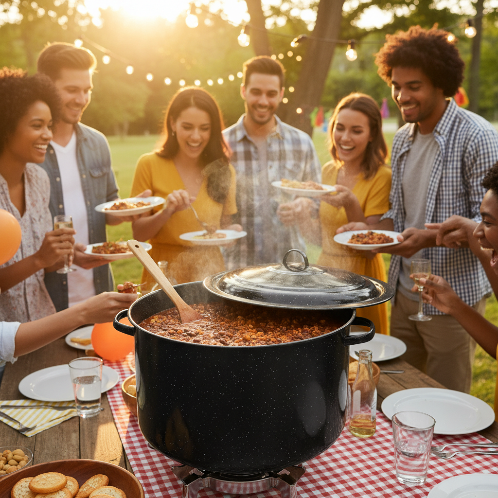 Kadra Kitchenware - Vendita all'ingrosso Pentole - Millvado - Pentola in granito con coperchio, 21 Qt2