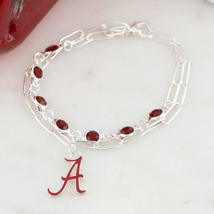 Alabama Paperclip Kette & Emaille-Logo-Armband für den Großhandel von Seasons Jewelry