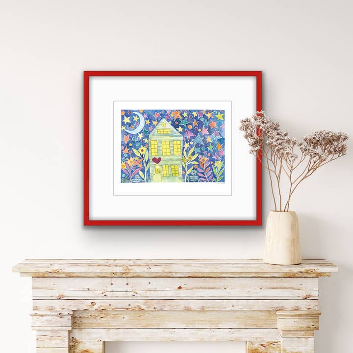 Switch on the Night - Watercolor Art Print for wholesale by Moonbug