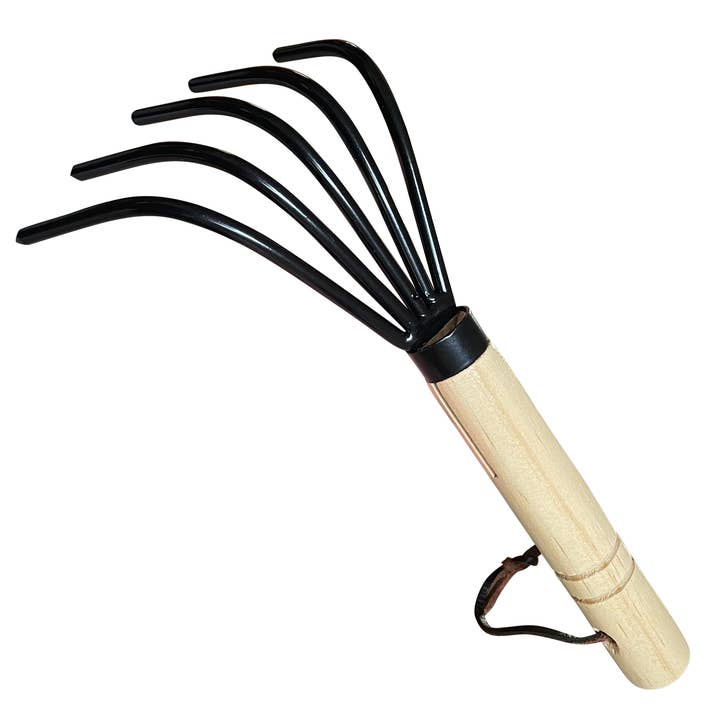 Garden Guru Lawn & Garden Tools – ferramenta de jardinagem por atacado – Garden Guru Hand Rake Cultivator - Anel de argola para armazenamento