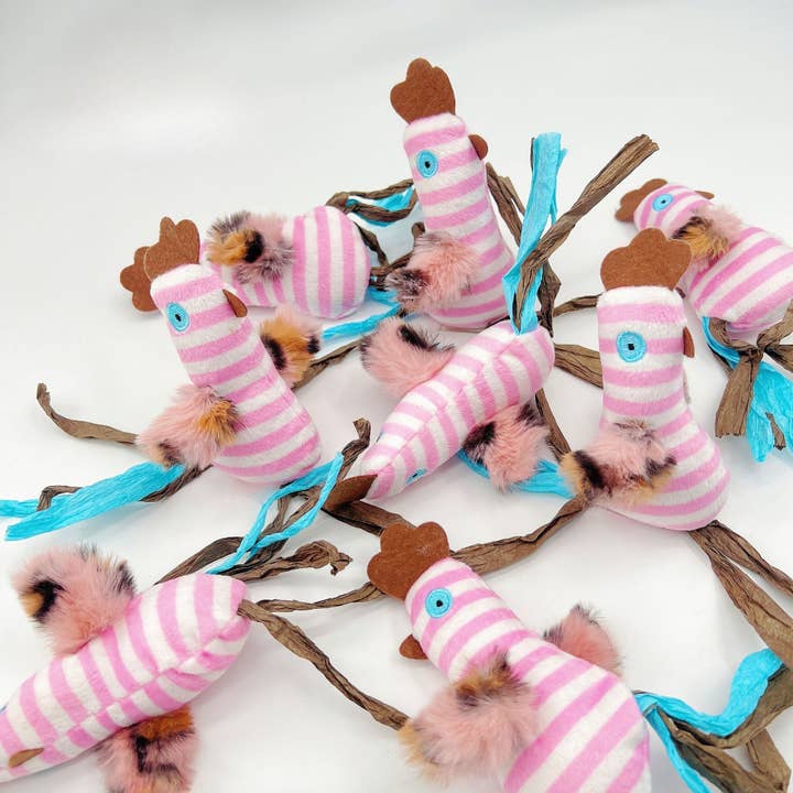 Cheerhunting - Wholesale Pet Toy - Cat - Moo - Striped Chick Cat Toy