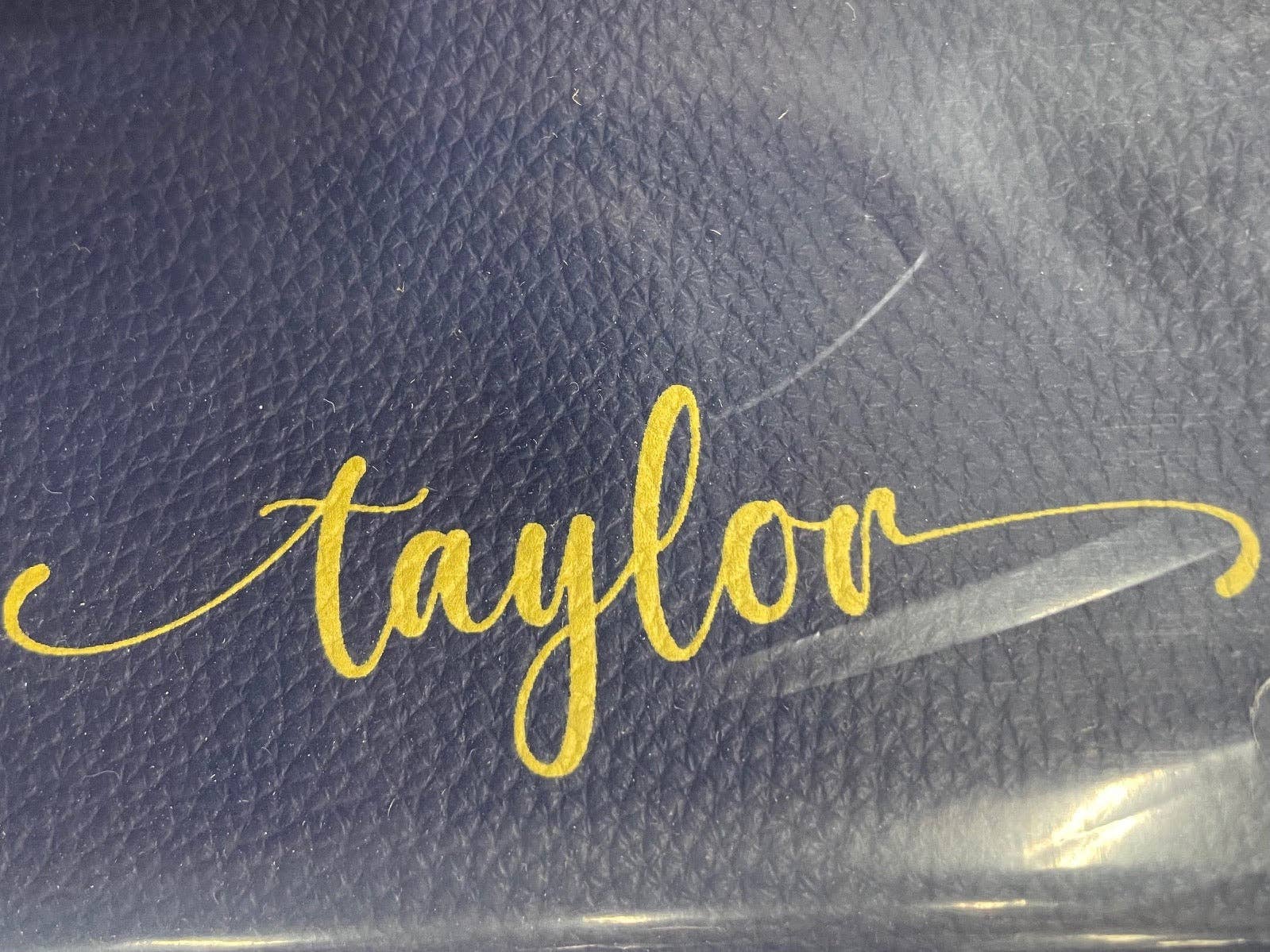 The Classy Cloth WS - Wholesale Make-up/cosmetic bag - Pebble Leather Cosmetic Bag - Monogrammed3