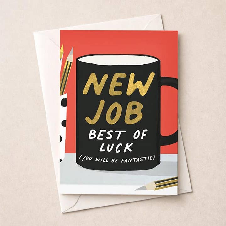 Large New Job Card - Mug for wholesale by Hammond Gower Publications Ltd