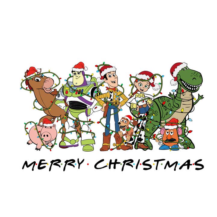 Toys Merry Christmas DTF Print for wholesale by ROTD Crafter's Corner