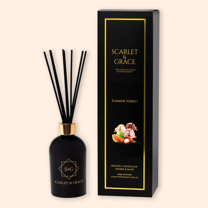 Summer Sorbet - 225ml Reed Diffuser for wholesale by SCARLET & GRACE