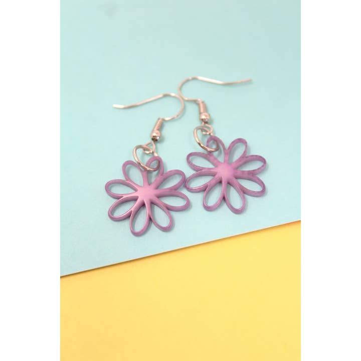 Muichic Natural Jewelry - Wholesale Dangle Earrings - Flowers Tagua Earrings Handmade Fairtrade Lightweight11