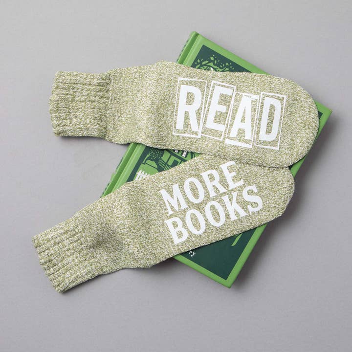 The Obstinate Octopus - Wholesale Socks - Women's - "Read/More Books" Book Lover's Gift Socks6